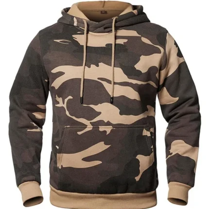 Camouflage Print Fall Hoodie