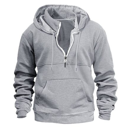 Men's Hoodie Quarter Zip Hoodie - Copy