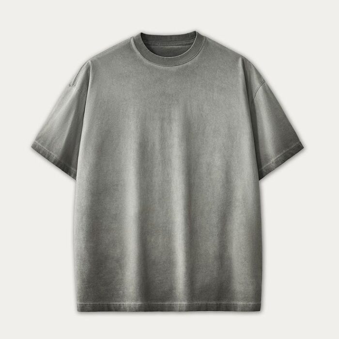 Washed Distressed Gray T-shirts